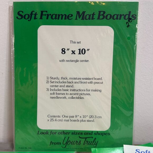 3 Vintage Yours Truly Soft Frame Mat Boards New In Package 8 x 10 Rectangle - Picture 4 of 8
